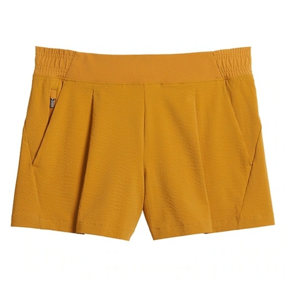 NEW Athleta Women’s Textured Brooklyn Short in Tuscan Gold Sz 10 - Picture 1 of 10